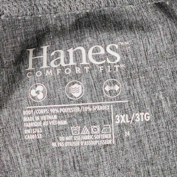 Hanes Comfort Fit Joggers 3XL Lot of 2 Navy Grey Stretch Waist Pockets - Picture 5 of 16